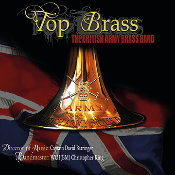 CD front cover 'Top Brass' British Army Brass Band