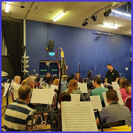 brass band CD recording of the Woodfalls Band at the Lighthouse Theatre Mountbattan School Romsey, October 2019